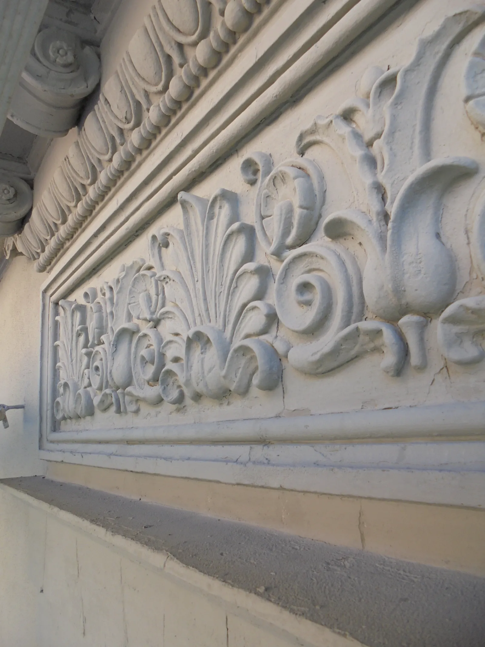Detail einer historischen Stuckfassade