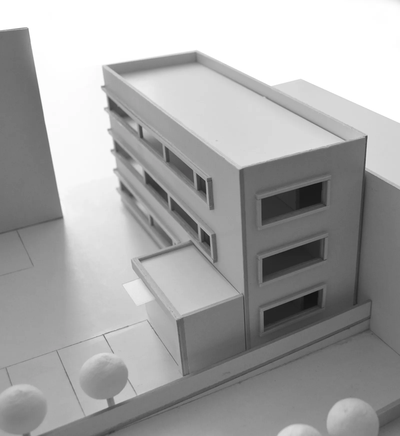 Architekturmodell eines Bürogebäudes